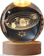 3D Crystal Ball Solar System LED Light, DIY Planetarium