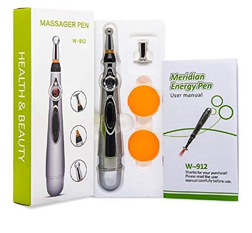 Meridian Energy Massage Pen, Electric Acupuncture Point Massage Laser Therapy Pen For Pain Relief, Body, Head, Back, Neck, Leg Massager, Assorted