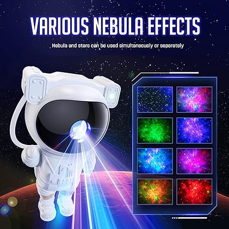 Astronaut Galaxy Projector with Remote Control – 360°