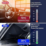 Car Sunshade Windshield Cover, Umbrella Windshield Sunshade for Car Front Window Sun Protection