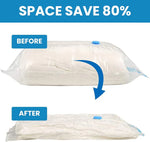 Space Saver (Set of 5) Reusable Vacuum Storage Ziplock Compression Sealer Bags