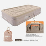 Single Air Bed, Inflatable Bed with Built-in Electric Pump.