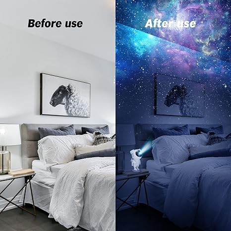 Astronaut Galaxy Projector with Remote Control – 360°