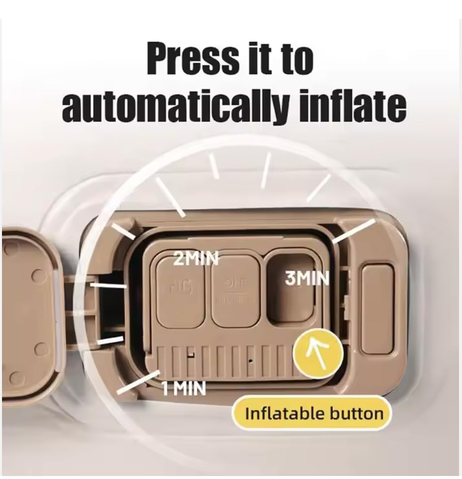 Single Air Bed, Inflatable Bed with Built-in Electric Pump.